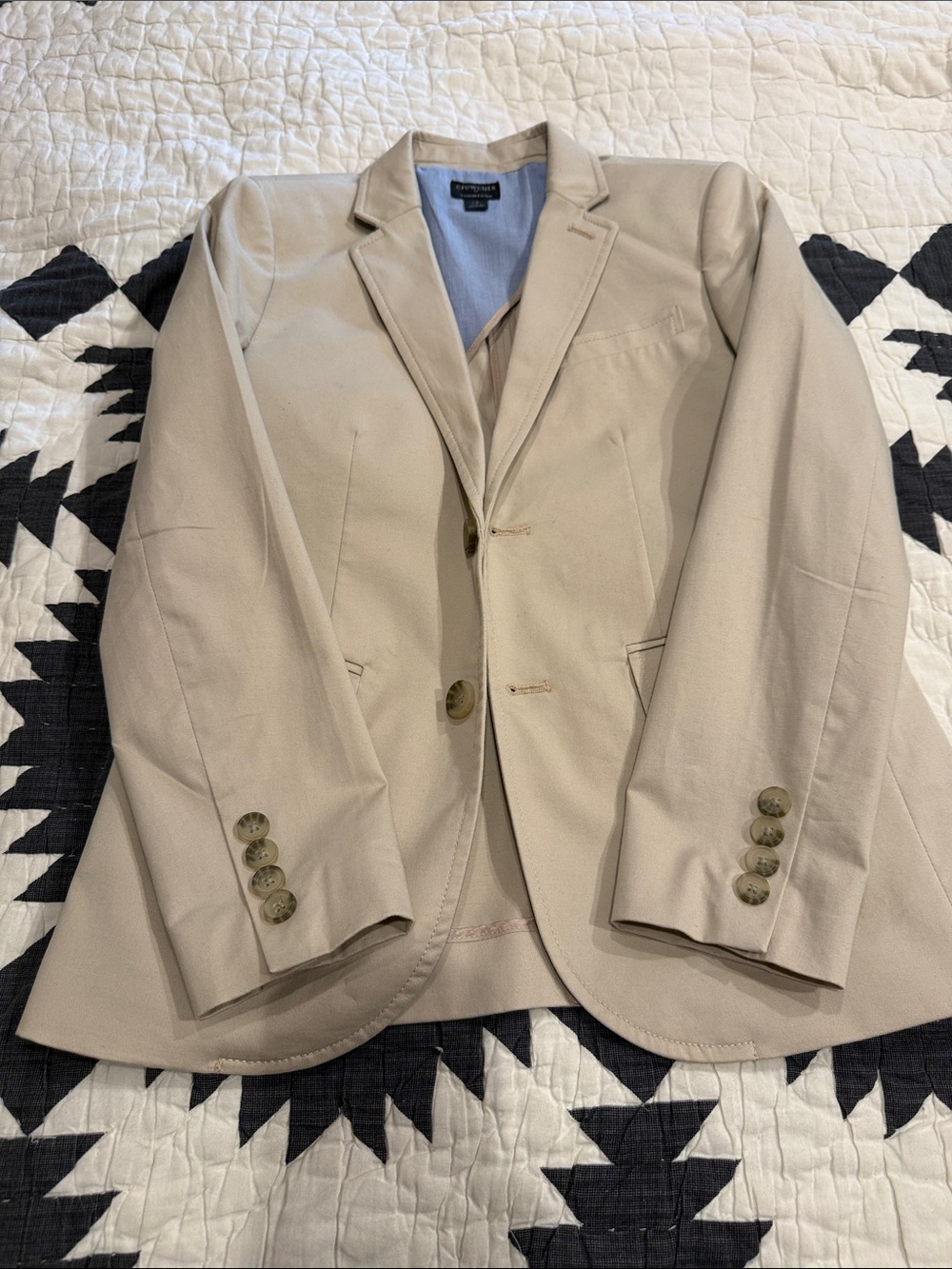 Crewcuts Beige Single-Breasted Sport Coat